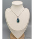 Pendentif Malachite sur Azurite forme goutte Bijoux en Azurite Malachite LAM36.6