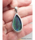 Pendentif Malachite sur Azurite forme goutte Bijoux en Azurite Malachite LAM36.6