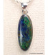 Pendentif Malachite sur Azurite oval allongé Bijoux en Azurite Malachite LAM36.7