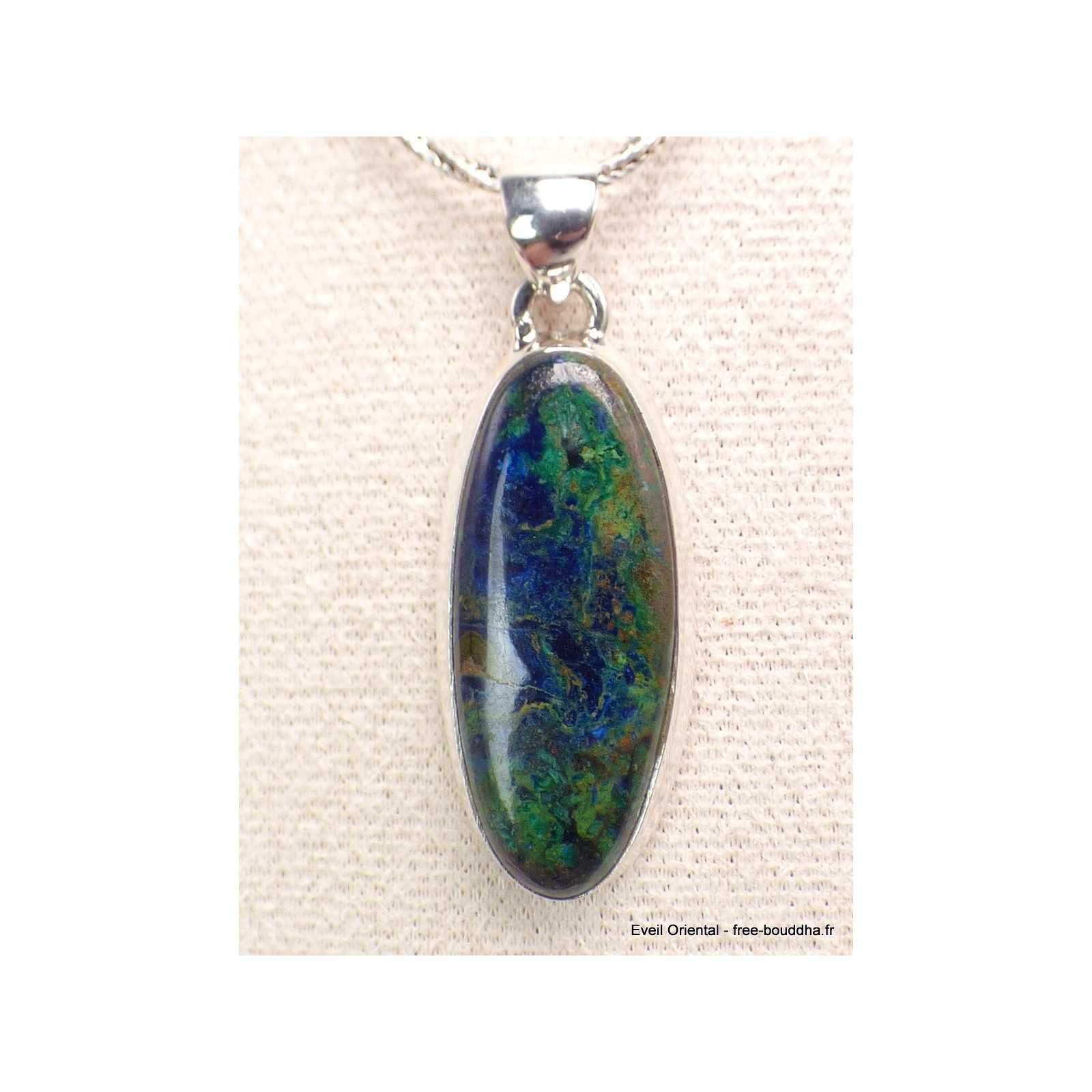 Pendentif Ovale En Or 18k Et Malachite - Poids Brut 17,79 Grammes