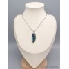 Pendentif Malachite sur Azurite oval allongé Bijoux en Azurite Malachite LAM36.7