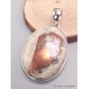 Rare Pendentif Cuivre sur Agate forme ovale Bijoux en Cuivre sur Agate LAM42.2