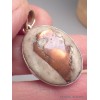 Rare Pendentif Cuivre sur Agate forme ovale Bijoux en Cuivre sur Agate LAM42.2