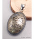 Bijou Pendentif en Pyrite plume oval Bijoux en Pyrite Plume LAM35.3
