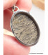 Bijou Pendentif en Pyrite plume oval Bijoux en Pyrite Plume LAM35.3