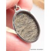 Bijou Pendentif en Pyrite plume oval Bijoux en Pyrite Plume LAM35.3