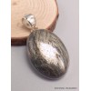 Pendentif bijou en Pyrite plume ovale Bijoux en Pyrite Plume LAM35.4