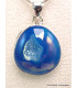 Bijou Pendentif en Agate druze et titane Bijoux en Agate XV103.1