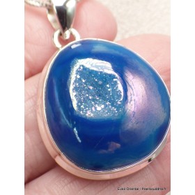 Bijou Pendentif en Agate druze et titane Bijoux en Agate XV103.1