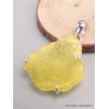 Pendentif en pierre Brucite jaune-ct Pendentifs pierres naturelles LAM38.3