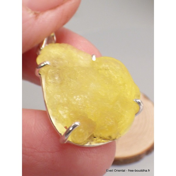 Pendentif en pierre Brucite jaune-ct Pendentifs pierres naturelles LAM38.3