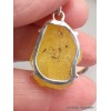 Bijou Pendentif en Brucite jaune forme asymétrique Pendentifs pierres naturelles LAM38.5