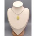 Pendentif pierre naturelle en Brucite jaune Pendentifs pierres naturelles LAM38.8