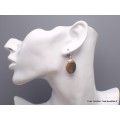 Boucles d'oreilles ovales Jaspe Picasso Cherry Creek Bijoux en Jaspe XV111.2-a