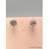 Clous d'oreilles en Diamant brut serti griffes Bijoux en Diamant Brut YM79