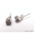 Clous d'oreilles en Diamant brut serti griffes Bijoux en Diamant Brut YM79