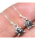 Boucles d'oreilles en Diamant brut serti griffes Boucles d'oreilles en pierres LAM74