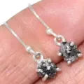 Boucles d'oreilles en Diamant brut serti griffes - Boucles d'oreilles en pierres naturelles