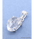 Pendentif diamant d'Herkimer bélière ajourée Pendentifs pierres naturelles YM82