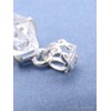 Pendentif diamant d'Herkimer bélière ajourée Pendentifs pierres naturelles YM82