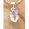 Pendentif diamant d'Herkimer bélière ajourée Pendentifs pierres naturelles YM82