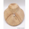 Pendentif diamant d'Herkimer bélière ajourée Pendentifs pierres naturelles YM82