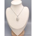 Pendentif Pierre de Lune brute Péristérite asymétrique Bijoux en Pierre de lune YM83.1