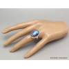 Bague Ovale Labradorite bleue taille 59 qualité AAA Bijoux en Labradorite Bleue XV87.10