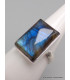 Bague rectangulaire en Labradorite bleue taille 56 Bijoux en Labradorite Bleue XV87.13