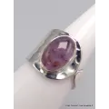 Bijou en Cacochynite Super Seven Argent martelé taille 55 - Bijoux en Cacochynite Super Seven