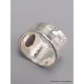 Bijou en Cacochynite Super Seven Argent martelé taille 55 - Bijoux en Cacochynite Super Seven