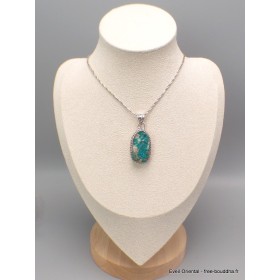 Bijou Pendentif Cristal Dioptase style ancien Pendentifs pierres naturelles LAM39.3