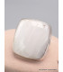 Bague argent Scolecite blanche taille 52 Bijoux en Scolecite AW115.3