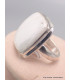 Bague argent Scolecite blanche taille 52 Bijoux en Scolecite AW115.3