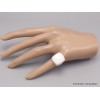 Bague argent Scolecite blanche taille 52 Bijoux en Scolecite AW115.3