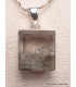 Pendentif carré en Cristal Quartz Manifestation Bijoux en Quartz Manifestation YM85.2