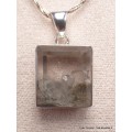 Pendentif carré en Cristal Quartz Manifestation Bijoux en Quartz Manifestation YM85.2