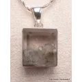 Pendentif carré en Cristal Quartz Manifestation - Bijoux en Quartz Manifestation
