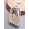 Pendentif asymétrique en Cristal Quartz Manifestation - Bijoux en Quartz Manifestation