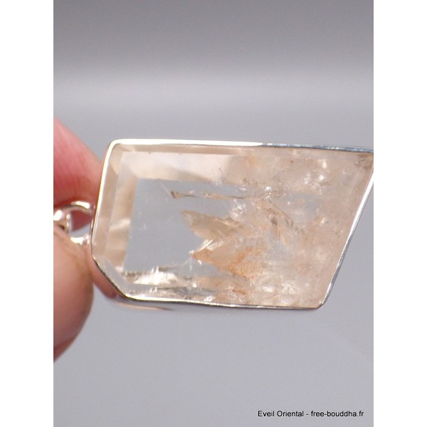 Pendentif asymétrique en Cristal Quartz Manifestation Bijoux en Quartz Manifestation YM85.3