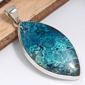 Pendentif marquise en Shattuckite naturelle Bijoux en Shattuckite CWA2.1