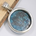 Bijou Shattuckite naturelle pendentif rond Pendentifs pierres naturelles CWA2.3