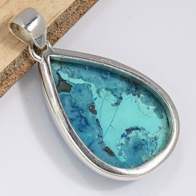 Bijou Shattuckite naturelle pendentif forme goutte Pendentifs pierres naturelles CWA2.4