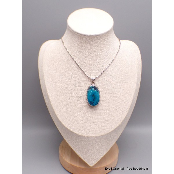 Bijou Shattuckite naturelle pendentif style ancien Pendentifs pierres naturelles CWA2.5
