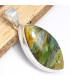 Pendentif Cyanite Mermaid striures vert gris Pendentifs pierres naturelles CWA4.3