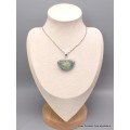 Pendentif Cyanite Mermaid bleu lagon jaune Pendentifs pierres naturelles CWA4.4