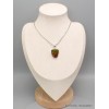 Pendentif Ammolite du Canada rouge verte qualité AAA Pendentifs pierres naturelles CWA5