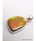 Pendentif Ammolite naturelle orange du Canada qualité AAA Pendentifs pierres naturelles CWA5.3