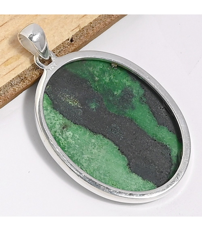 Gros pendentif en Jade Transvaal Pendentifs pierres naturelles CWA6