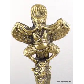 Phurba tibétain dague bouddhiste sur socle - Objets rituels bouddhistes
